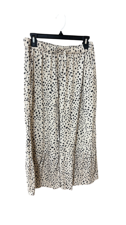 Pants XL Beige with black polka dots