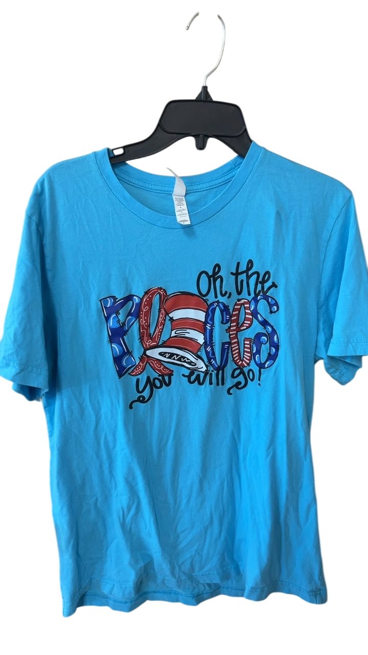 T-Shirt Large Blue Dr Suess