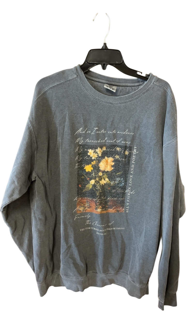 Boutique Sweatshirt XL Gray Taylor Swift 