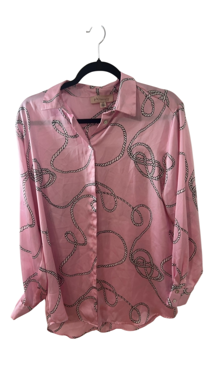philosophy Blouse Large Pink