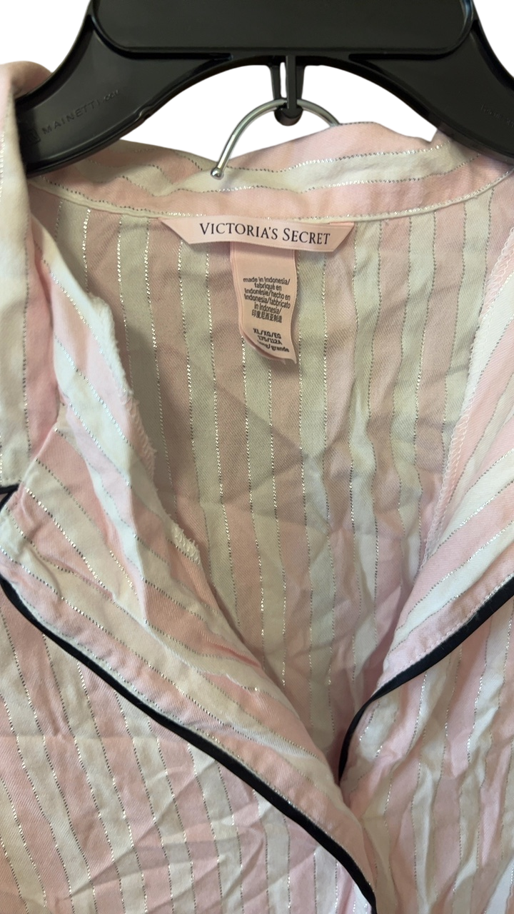 Victoria's Secret PJ Set XL Pink and White
