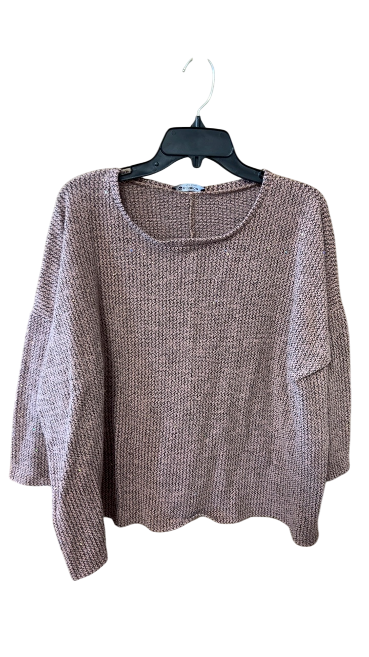 Sweater Medium Beige with hints of metallic shimmer