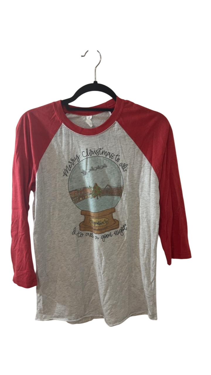 Boutique T-Shirt Small Gray and Red