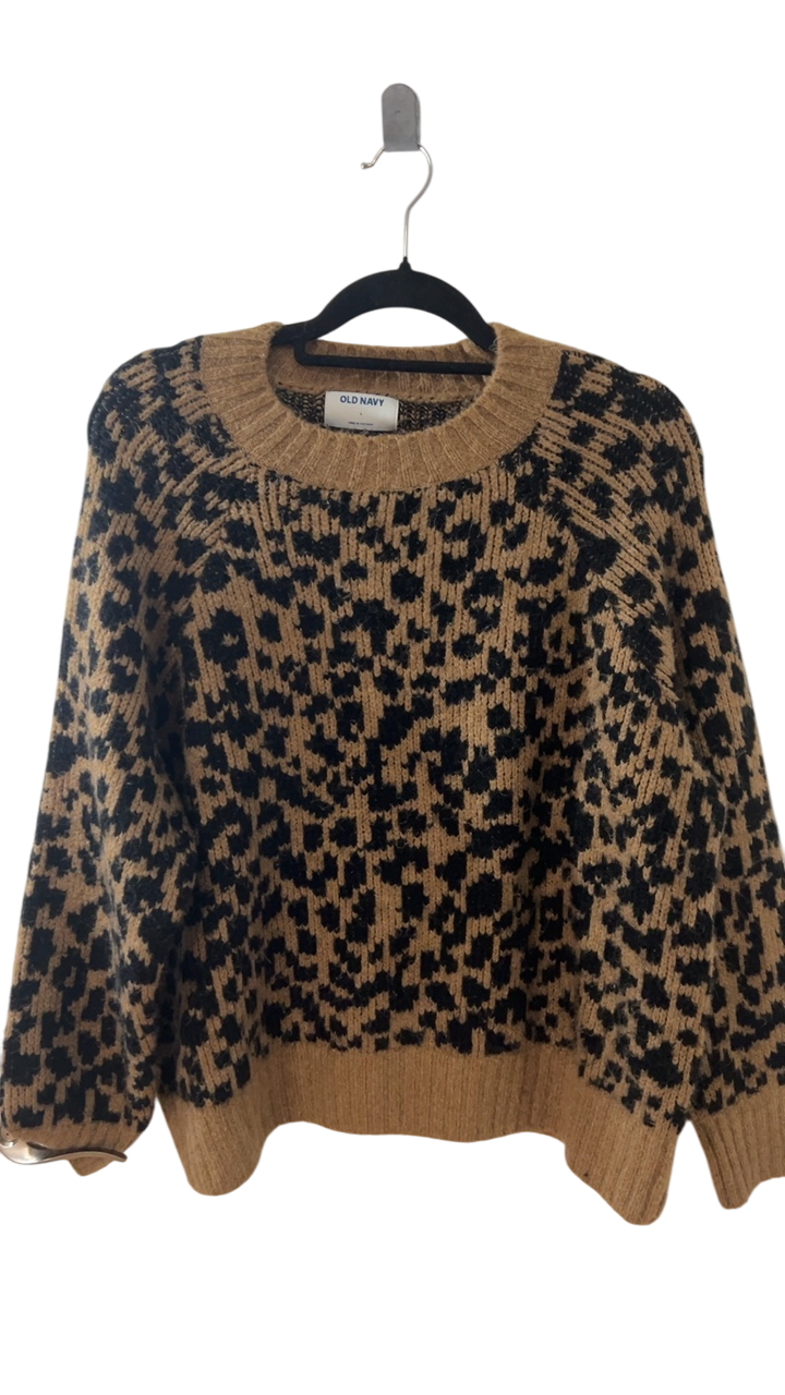 Old Navy Sweater Large Beige and Black