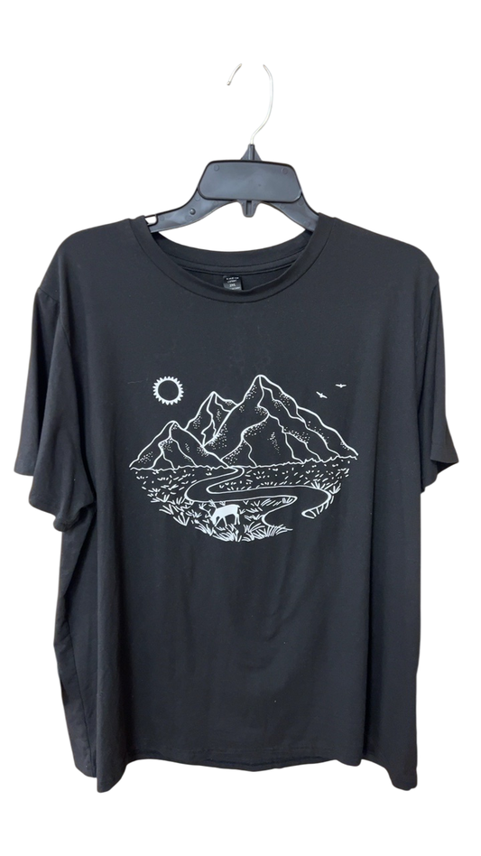 SHEIN T-Shirt 2XL Black