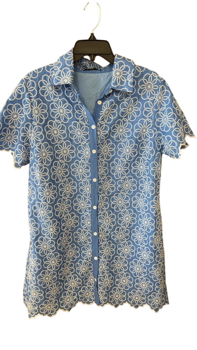 SHEIN Dress 0XL Blue and white