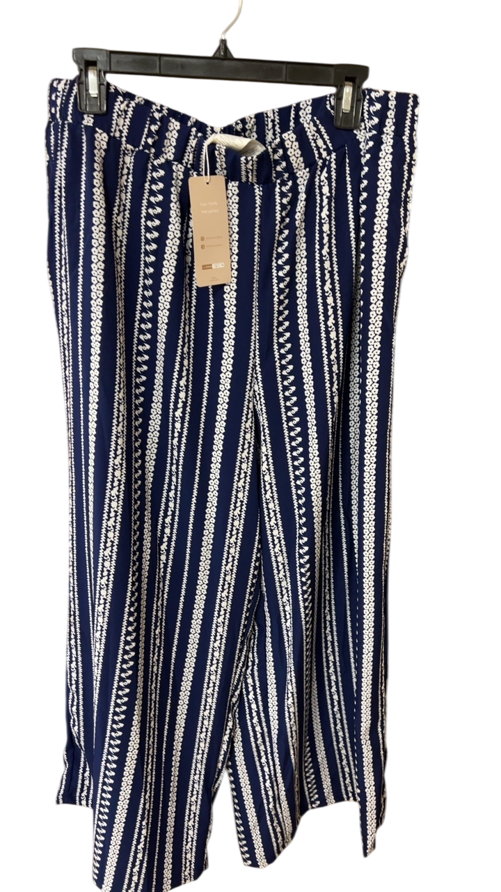 SHEIN Pants 2XL Navy blue and white