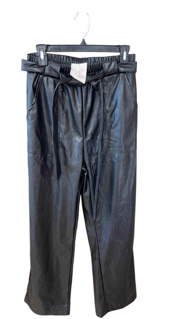 Pink Lily Pants Medium Black