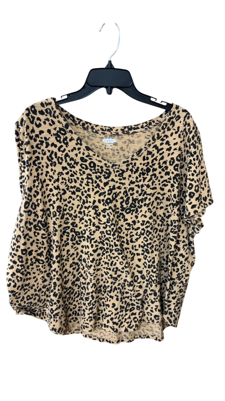 Old Navy Top XXL Beige and Black