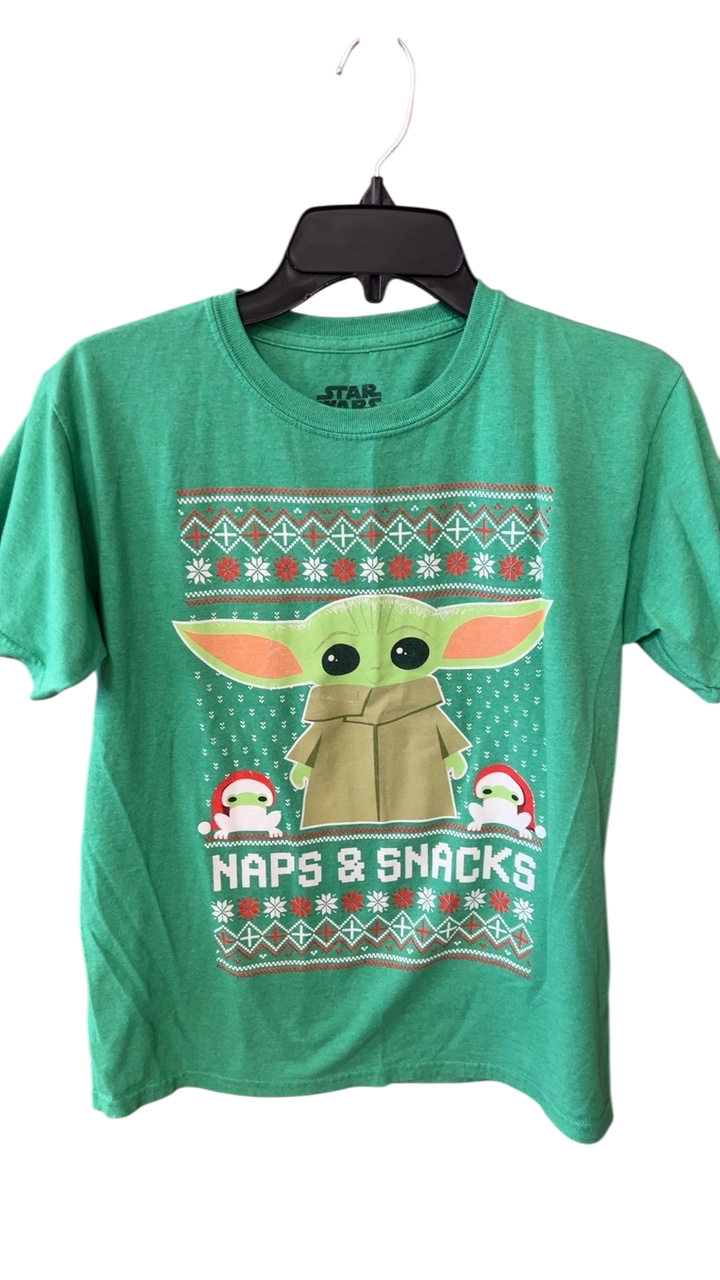 YOUTH Star Wars T-Shirt Large 10/12 Green