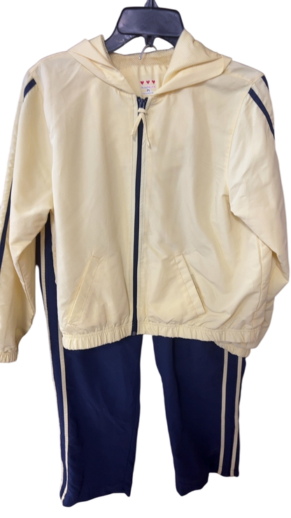 Tracksuit 2 piece Set Yellow and navy blue