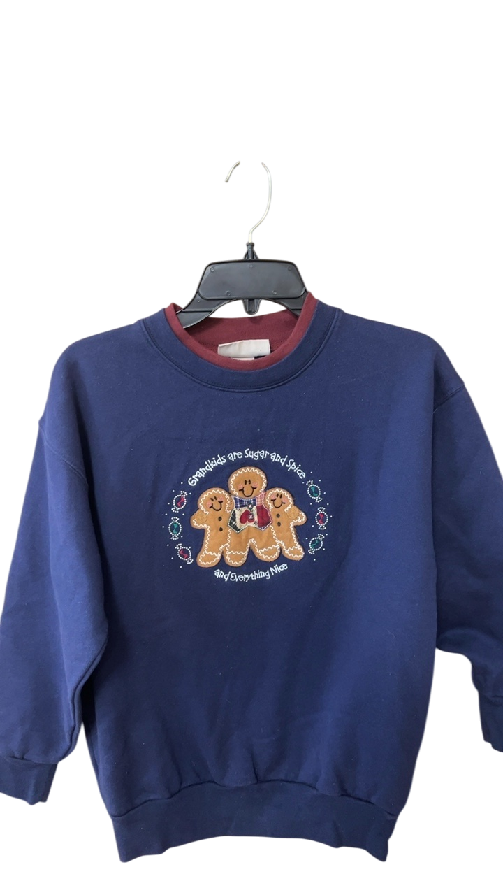 Vintage Sweatshirt Small Navy blue