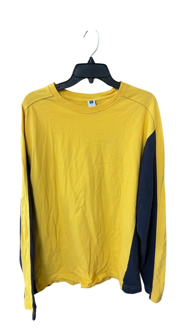 GAP Sweatshirt Large Yellow and Navy Blue