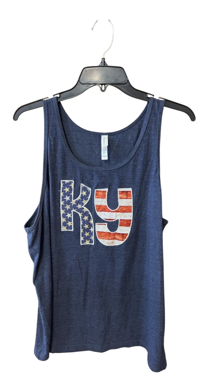 Boutique Tank top Large Blue KY USA 