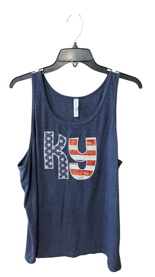 Boutique Tank top Large Blue KY USA 
