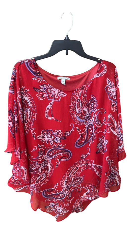 Dana Buchman Top XXL Red