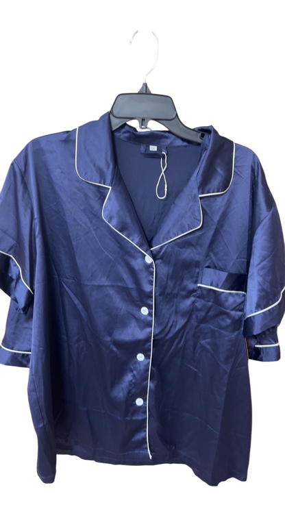 Unbranded Pajama Set 2XL Navy Blue