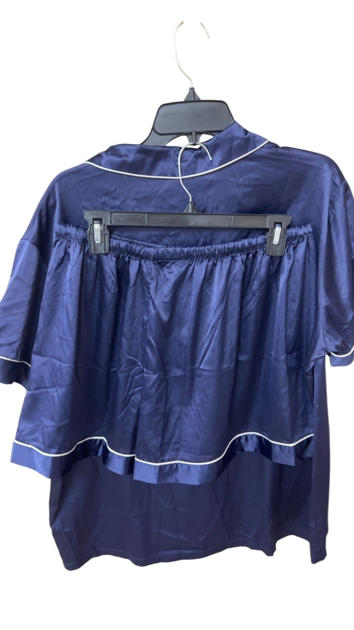Unbranded Pajama Set 2XL Navy Blue