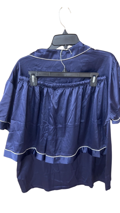 Unbranded Pajama Set 2XL Navy Blue