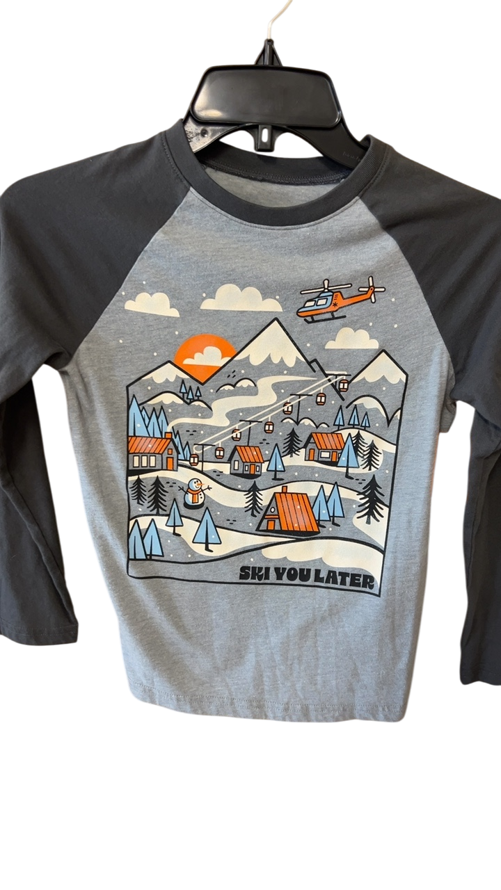 YOUTH T-Shirt 8 Gray and Black