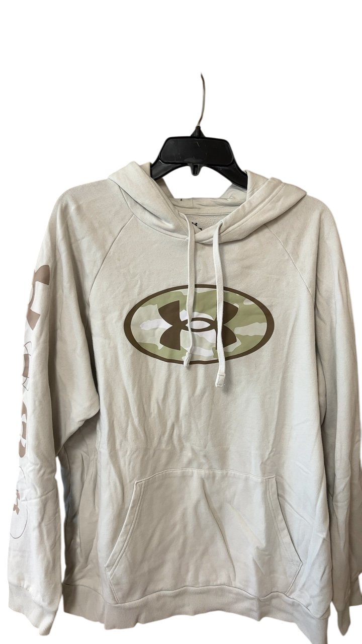 MENS Under Armour Hoodie XL Beige