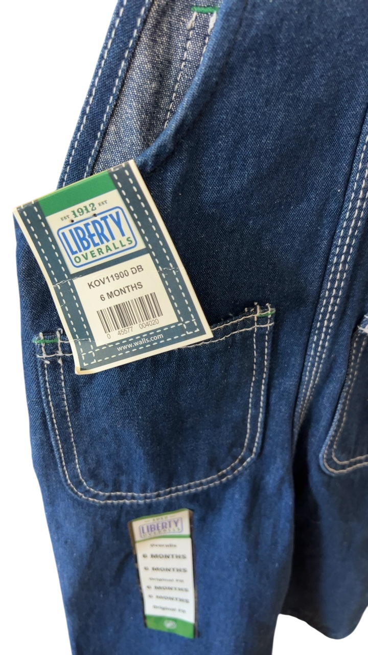 YOUTH Liberty Overalls 6m Blue