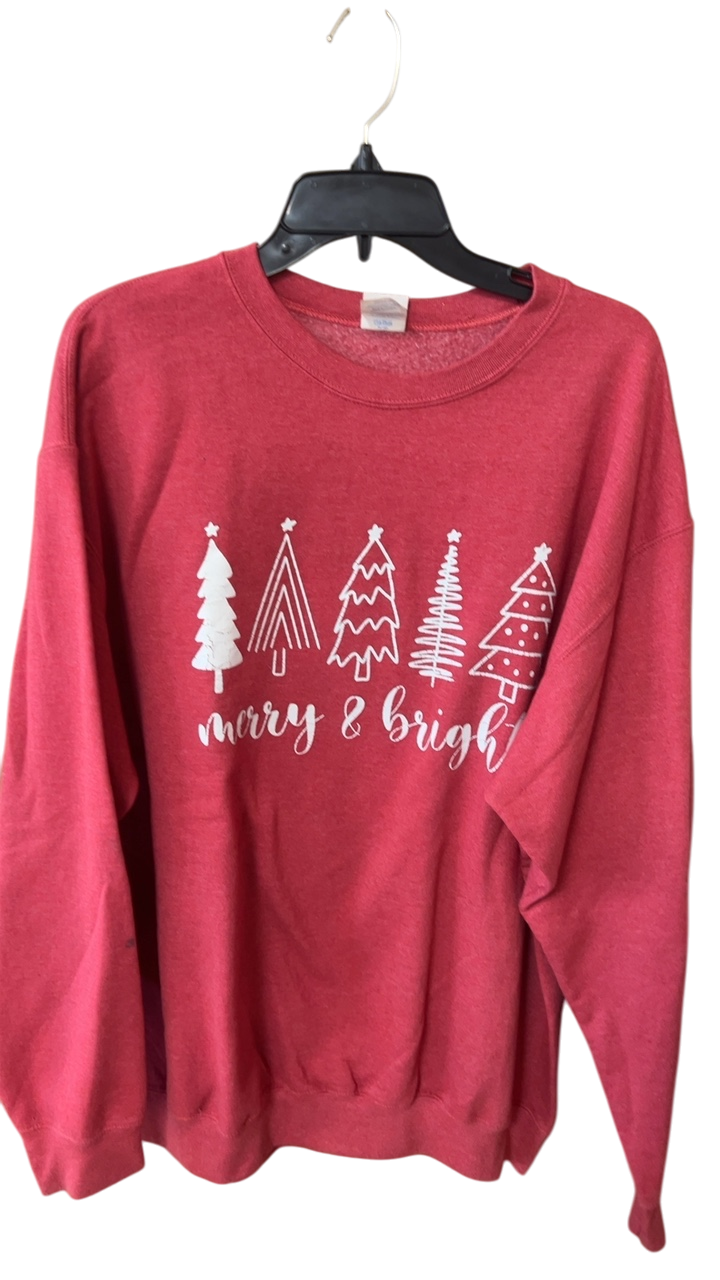 Christmas Sweatshirt XL Red