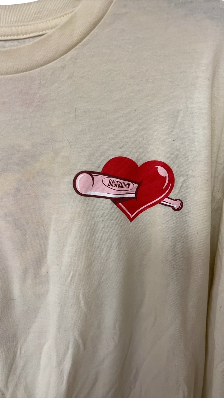 MENS Baseball Long sleeve XL Off-white
