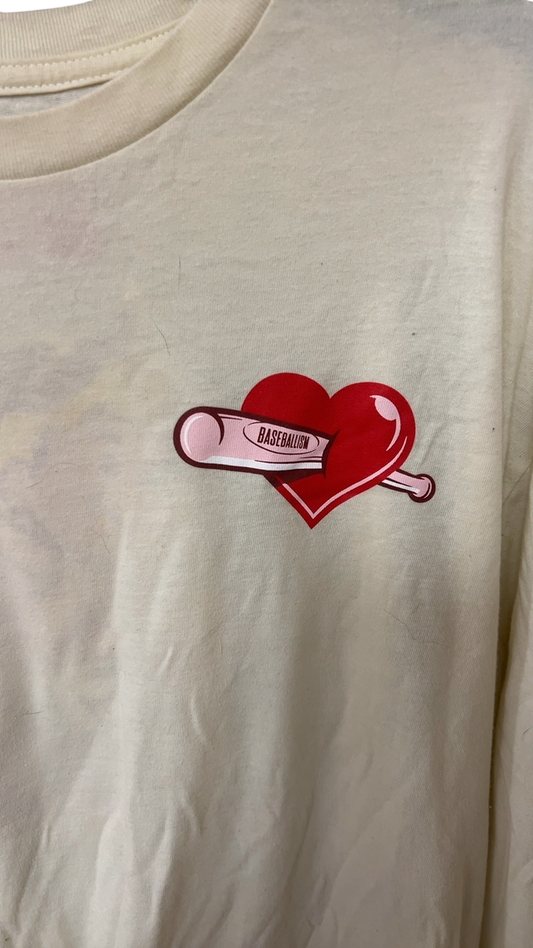 MENS Baseball Long sleeve XL Off-white