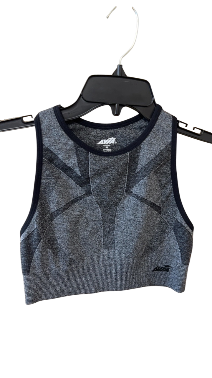 AVIA Sports Bra Medium Grey and Black