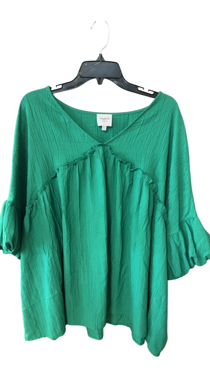 Hayden Blouse 2XL Green