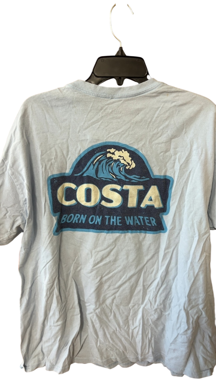 MENS Costa T-Shirt XL Light Blue