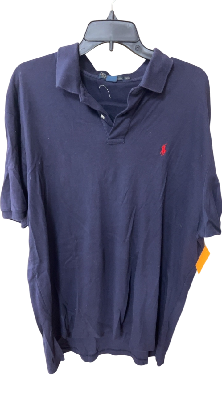 MENS Ralph Lauren Polo Shirt XL Navy Blue