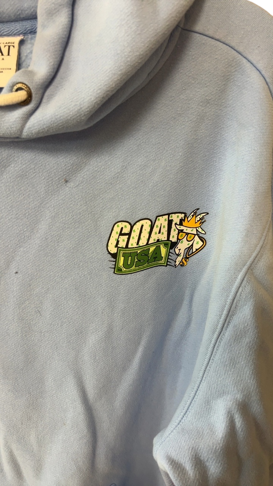 G.O.A.T USA Hoodie XXL Light blue