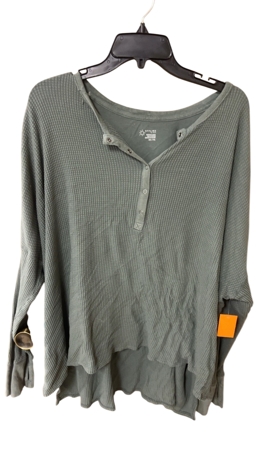 Aerie Off Line Shirt XXL Gray