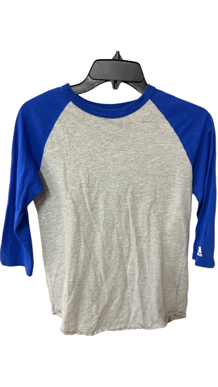 Adidas T-Shirt YOUTH 10/12 Gray and Blue