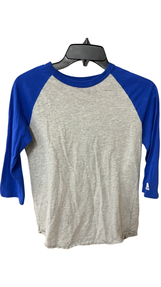 Adidas T-Shirt YOUTH 10/12 Gray and Blue