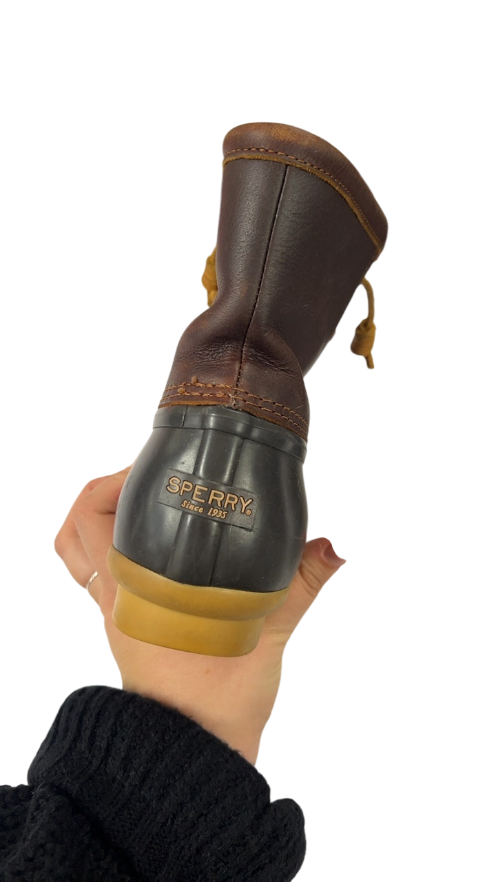 Sperry Boots 7.5 Brown and black