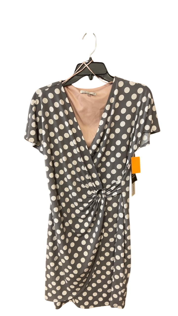 Dress Petite Medium Gray and white