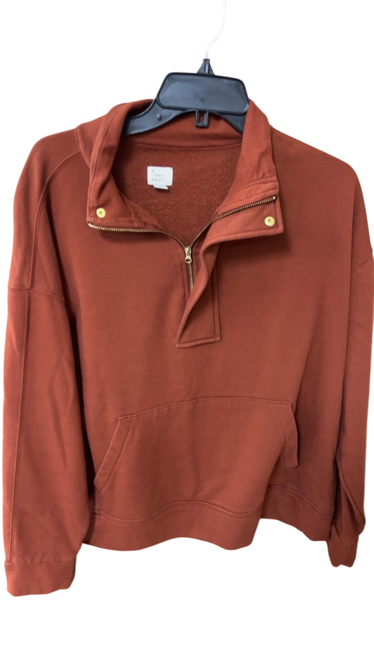 Target Hoodie Large Rusty Orange/Burnt Sienna