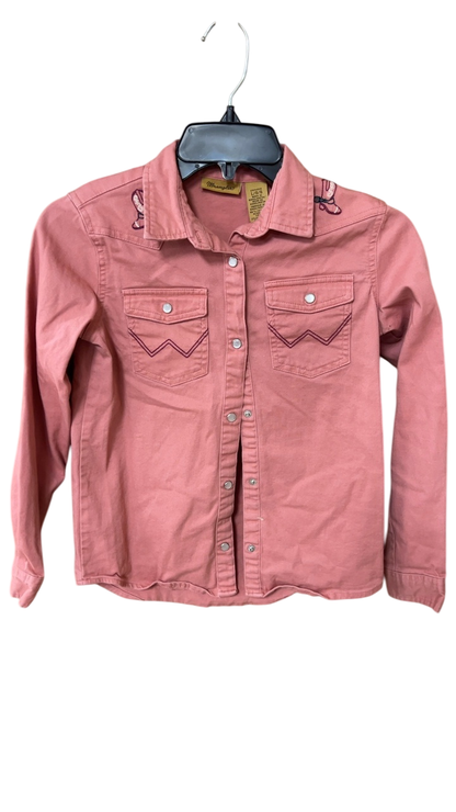 Wrangler Shirt YOUTH Large Pink
