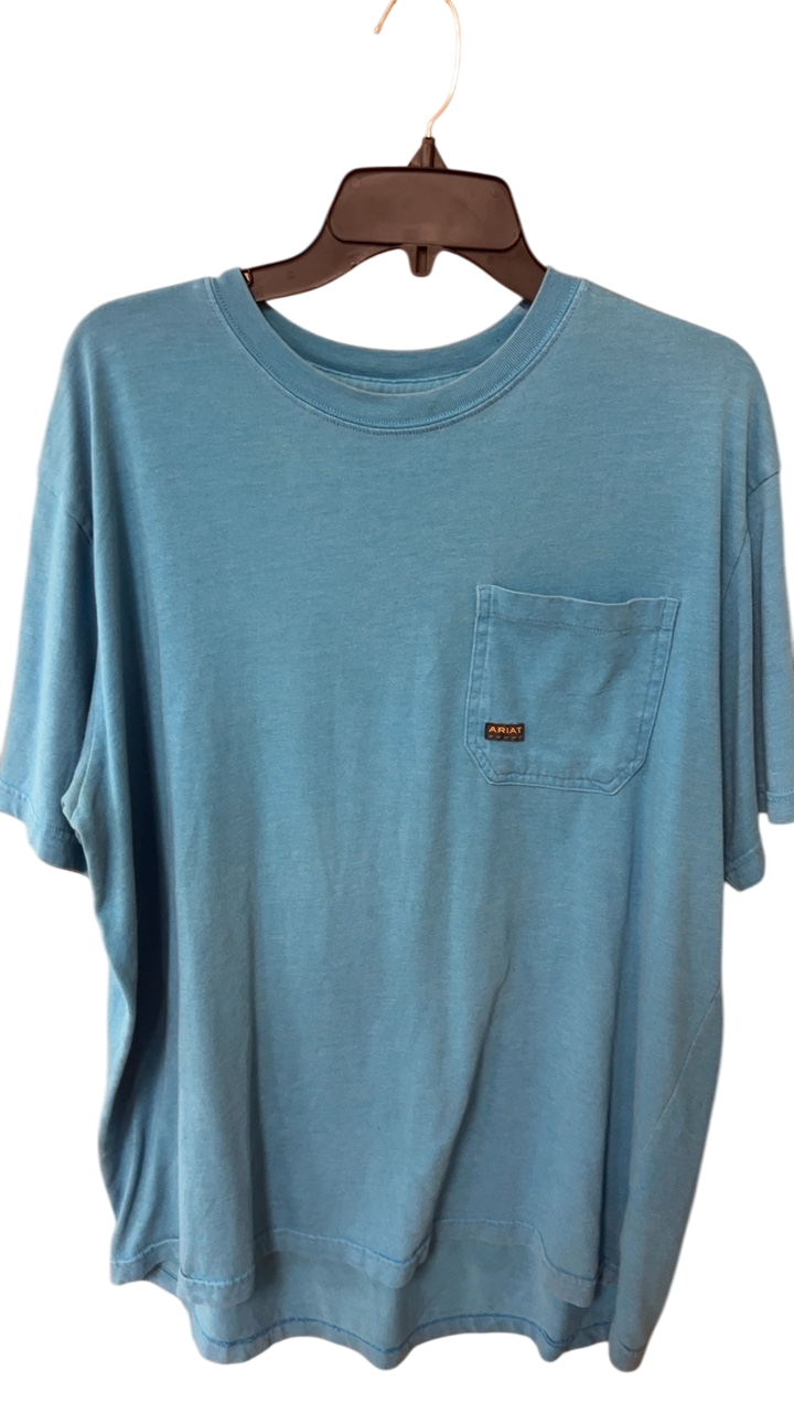 Ariat T-Shirt MENS XL Light Blue