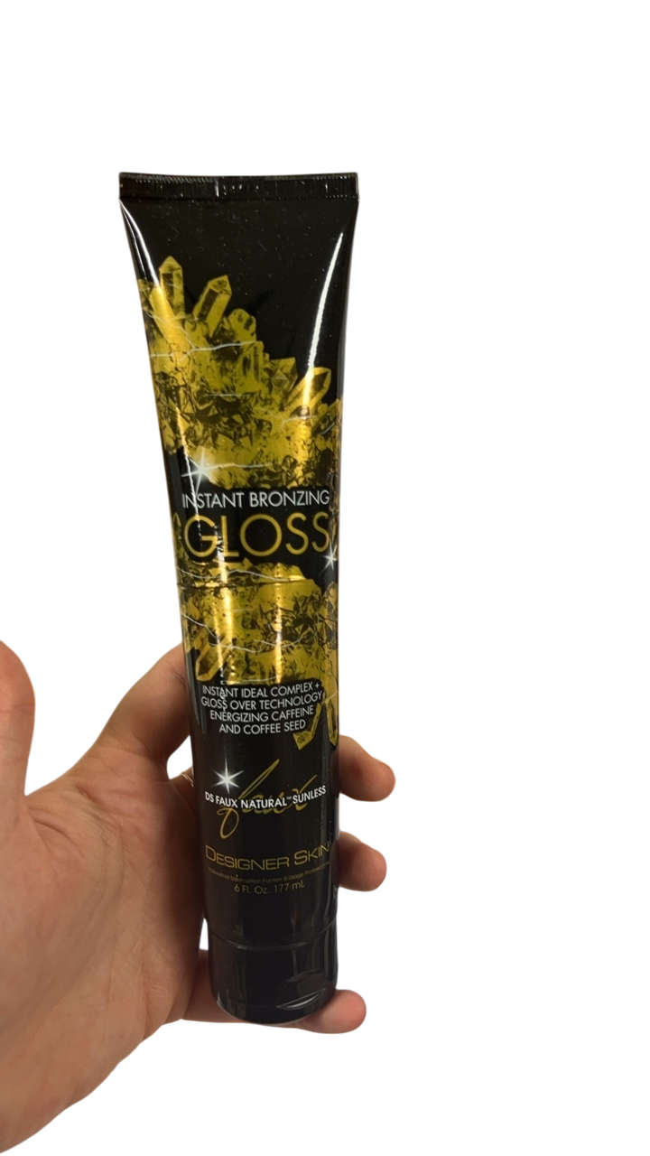 Beauty Tanning Black and Gold