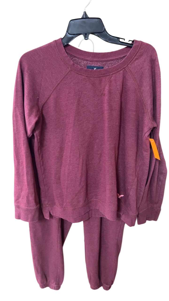 American Eagle 2 piece set Large Maroon