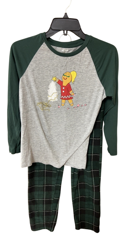 Unknown PJ Set YOUTH Large Gray and Green