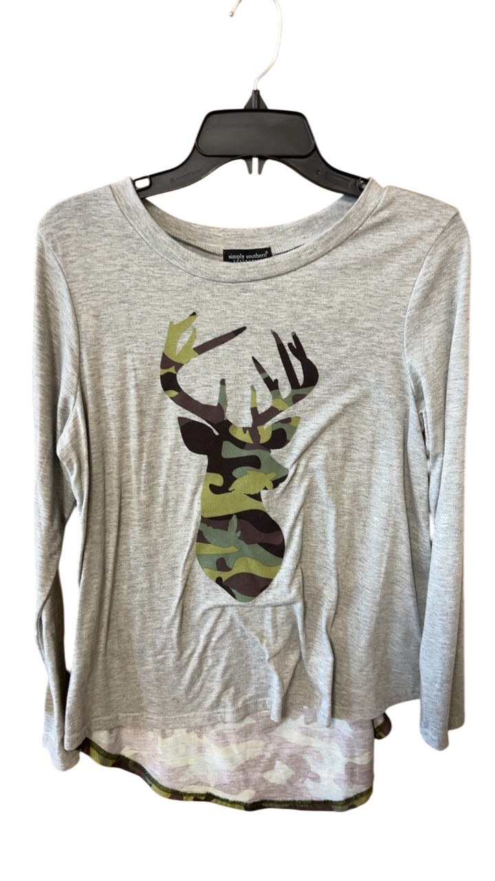 Simply Southern Sweater Small Gray