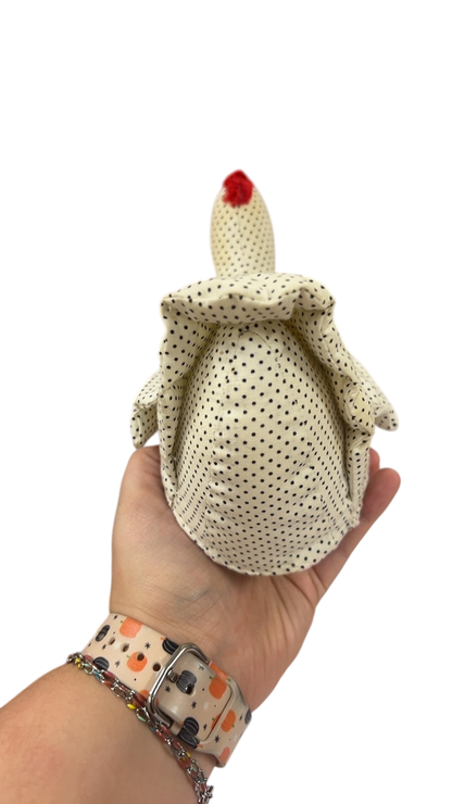 Set of 2 fabric chickens Decor 