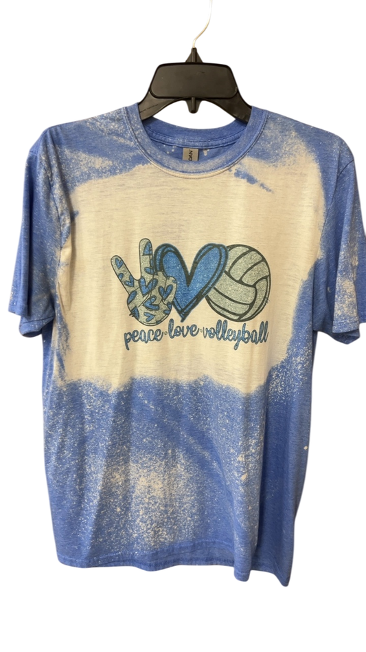 T-Shirt Large Blue and White