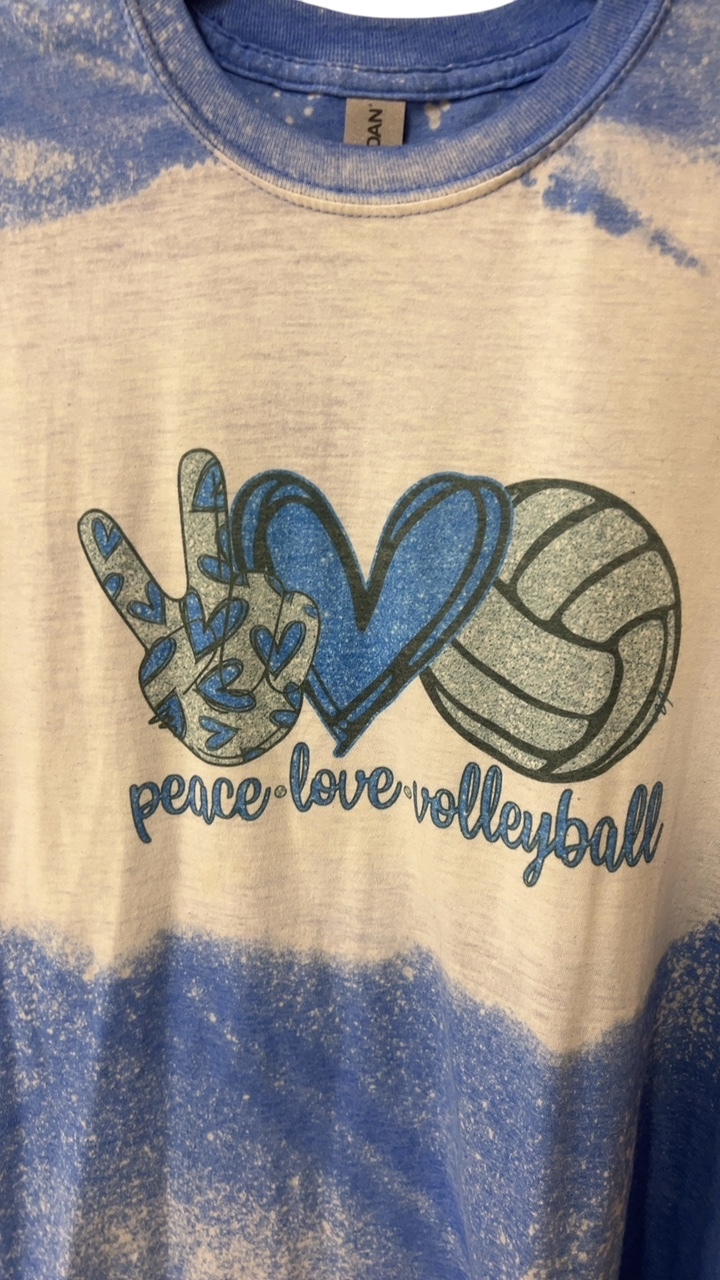 T-Shirt Large Blue and White