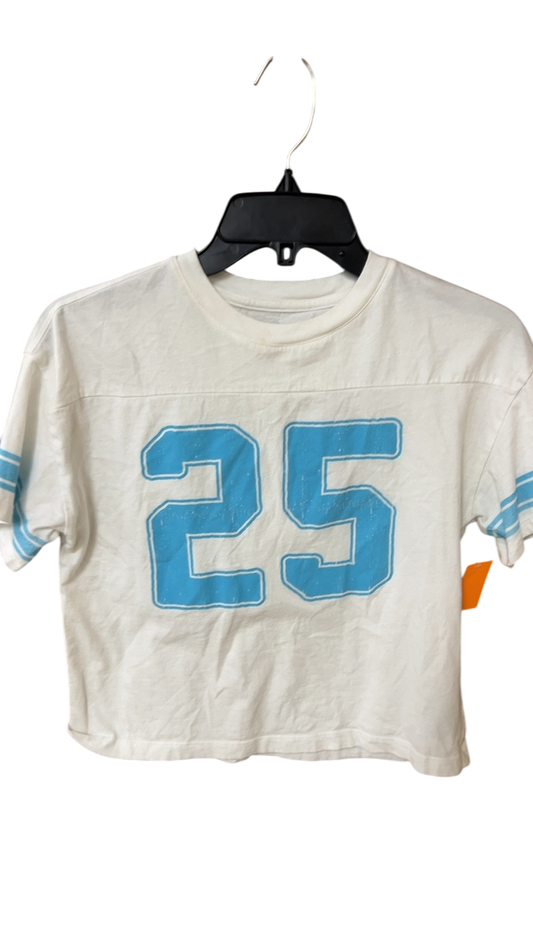 Gap T-Shirt YOUTH 10 White and Light Blue
